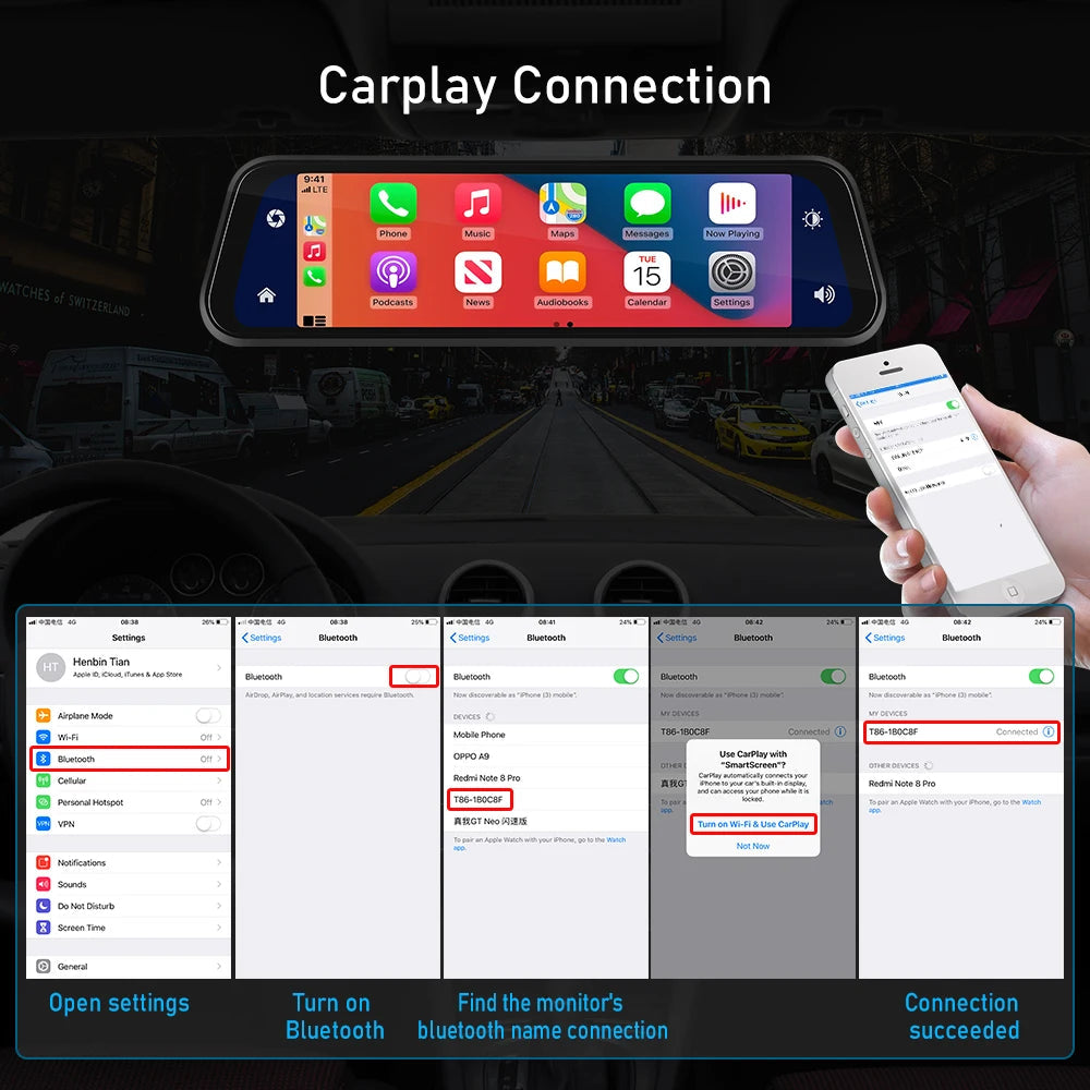 Touch Screen Dash Cam