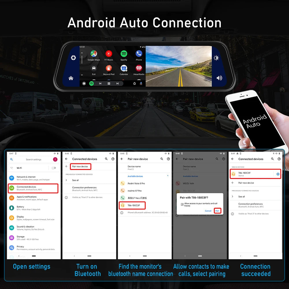 Touch Screen Dash Cam
